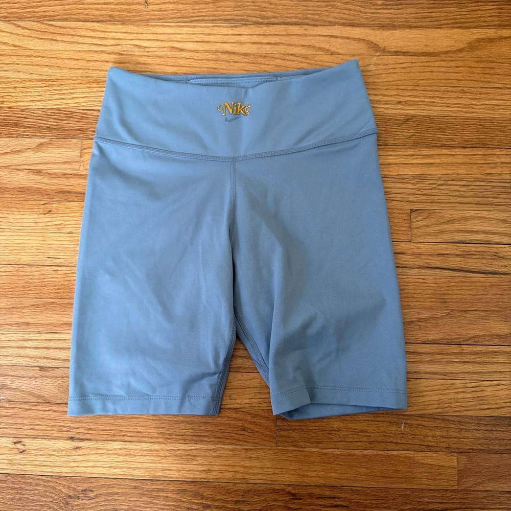 Nike Women's Light Blue Bike Shorts